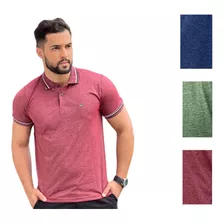 Kit 3 Camisas Gola Polo Masculina Conforto E Elegância