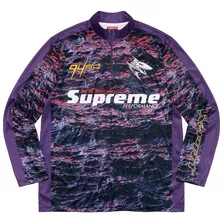 Playera Supreme Waves Zip Pullover Original Ss22 Box Logo