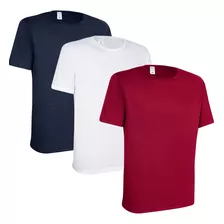 Kit 3 Camiseta Masculina Slim Fresquinha 30.1 Anti Suor - Jm