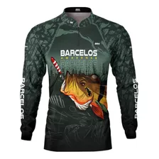 Camisa Camiseta Pescaria Brk Barcelos Amazonas Com Uv50 +