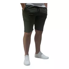 Bermuda Hombre Gabardina Pantalon Corto No Cargo Más Colores