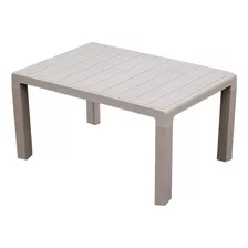 Mesa Ratona Auxiliar Plástico Reforzada 77x52 Gris Dakar