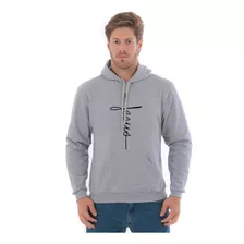 Blusa Moletom De Frio Jesus Cristo Casaco Capuz E Bolso