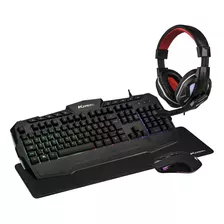 Kit Gamer Ktrok Extreme 4 Em 1 Led