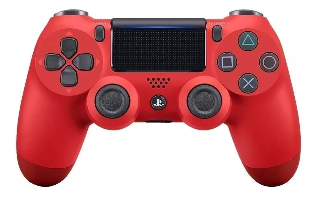Controle Joystick Sem Fio Sony Playstation Dualshock 4 Magma Red