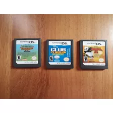 3 Jogos Ds - Shrek, Kungfu Panda, Club Penguin