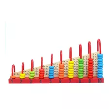 Juego Madera Didáctico Montessori Calculador Abaco Shelf