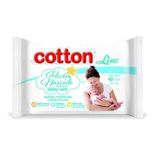 Toalha Umedecida Recém Nascido Care 48 Lenços Cotton Line 