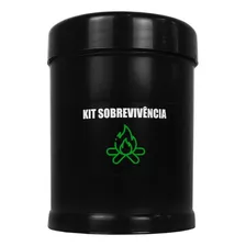 Kit Sobrevivência Pote, Exército, Militar, Camping, Aventura