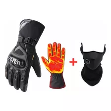 Luva Motociclista Frio Impermeável+proteção Pescoço + Brinde