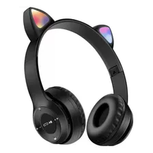 Auricular Inalámbrico Con Orejas Gato Bluetooth Con Luces