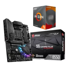 Kit Gamer Amd Ryzen 5 5600g + Msi Mpg B550 Gaming Plus