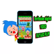 Oferta Invitacion Video Payaso Plim Plim Digital Video