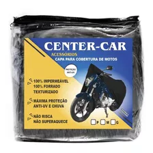 Capa Cobrir Moto Proteção Sol Chuva 100% Forrada Anti Uv