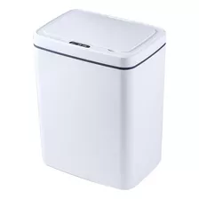 Lixeira Automática C Sensor De Aproximação Branco 16 Litros