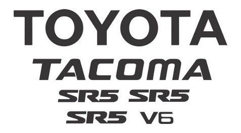 Sticker Toyota Tacoma Sr5 Pick Up Para Tapa De Batea Foto 4
