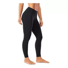 Leggins Negro Para Mujer Licra Elástica Tela No Transparente