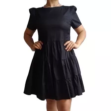 Vestido Corto Para Mujer Popelina