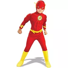 Rubies Dc Comics Deluxe Muscle Chest The Flash Costume Niño 