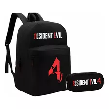 Kit Mochila + Estojo Escolar Resident Evil 4 Lançamento