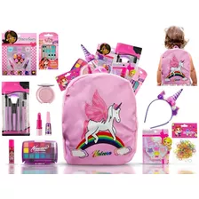 Kit De Maquiagem Infantil Completo Com Tiara + Bz131