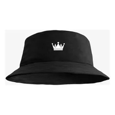 Boné Chapéu Bucket Hat Estampa Coroa