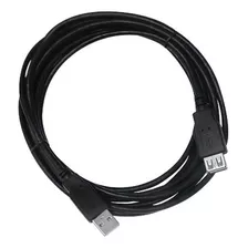 Cabo Extensor Usb 2.0 Am X Af 1,8m Plus Cable Pc-usb1802 Cor Preto