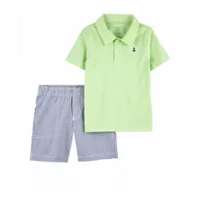 Conjunto Carters Menino 2 Peças Polo+bermuda Importado Eua