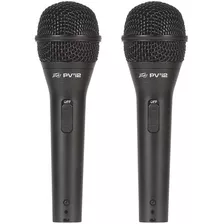 Microfono Vocal Dinamico Peavey Pvi 2 Cardioide (2 Unidades) Color Negro