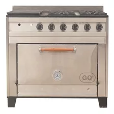 Cocina Industrial 4 Hornallas Y Plancha Eg 93 Cm Acero 