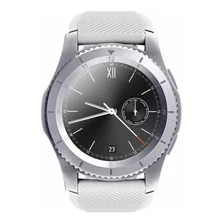 Smartwatch Dt No.1 G8 1.3 Caja Silver, Malla White De Resina Y Bisel Silver De Acero Inoxidable