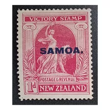 Samoa Británica 1 Penny 1920 Nv. C/g Victoria Iv.93