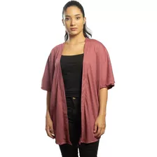 Kimono De Malha Pet Feminino De Manga Curta Moda Praia 