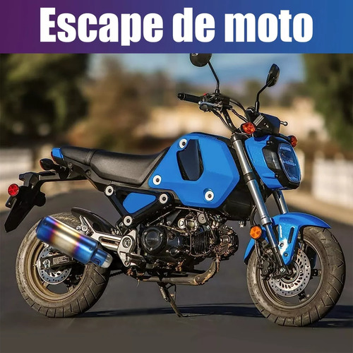 Escape De Moto Deportivo 51 Mm De Acero Inoxidable Universal Foto 10