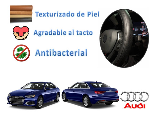 Respaldo Bolitas + Cubre Volante Piel Audi A4 2019 A 2024 Foto 5