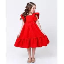 Vestido Infantil Festa Vermelho