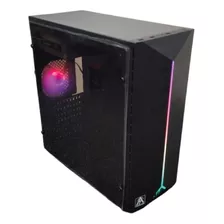 Gabinete Gamer Ultimate Bz200 Led Rgb Ventana Acrílico 600w Color Negro