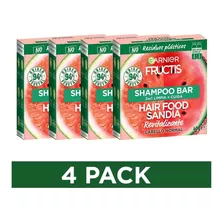 Shampoo Bar Garnier Hair Food Pack X4 Sandía 240g