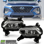 Rear Bumper Reflector Set For 17-18 Hyundai Santa Fe Spo Eei