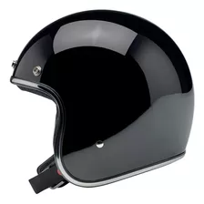 Casco Para Moto Biltwell Bonanza Dot Talla L Color Negro