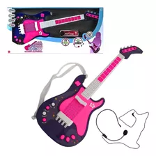 Guitarra Infantil Eletronica Com Microfone Inf Sai Voz Unik