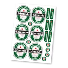 Kit Etiquetas De Cerveza Personalizada Heineken.imprimibles
