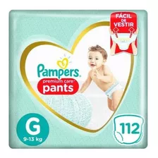  Fraldas Pampers G Premium Care Pants 112 Unidades