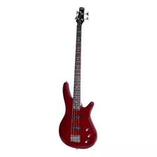 Bajo Electrico Parquer Jazz Bass Rojo Con Funda Cuota