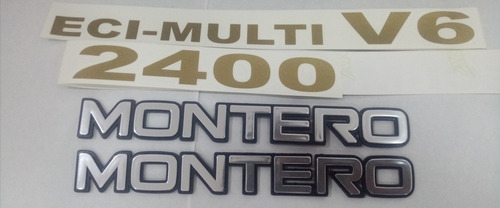 Emblemas Para Mitsubishi Montero 2400 Laterales.  Foto 3