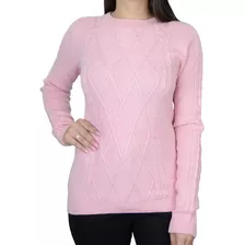 Blusa Feminina Ana Gonçalves Tricot Rosa - A4793