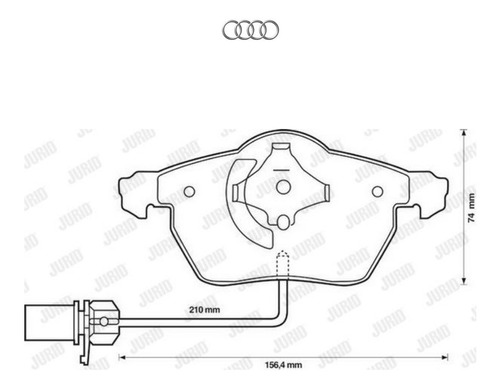 Pastillas Freno Audi A4 B6 / A6 - Doble Sensor  Foto 3