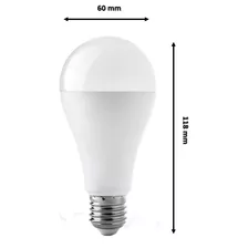 Pack X10 Ampolletas Led Sec 12w E27 Frio 6500k Color De La Luz Blanco Frío