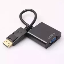 Cabo Adaptador Displayport Macho Para Vga Femea Preto 