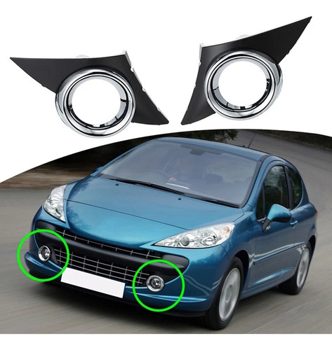 Cubierta De Luz Antiniebla Delantera Derecha Para Peugeot 20 Foto 2